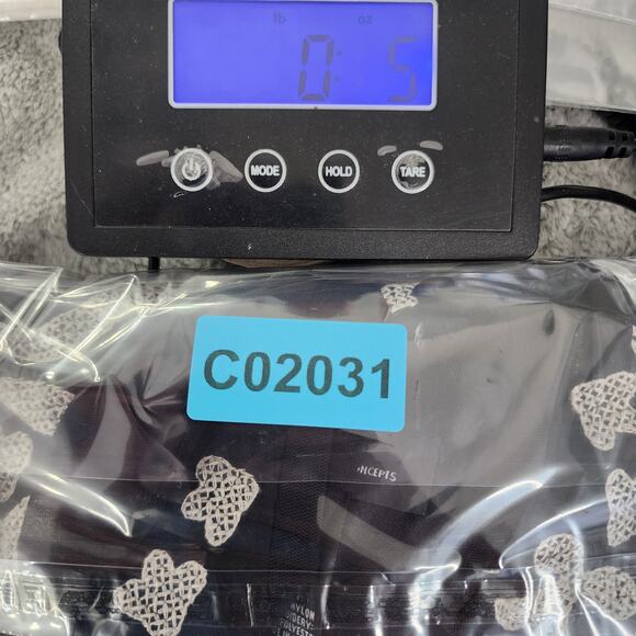 INC International Concepts Top Women M Black Embroidered Double Layer Sheer Mesh - Picture 8 of 8